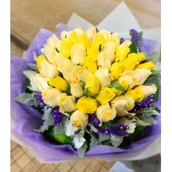 50 Stems Mix Color Roses Bouquet