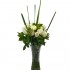 Pure Elegance 12 pcs White Rose Bouquet in Vase
